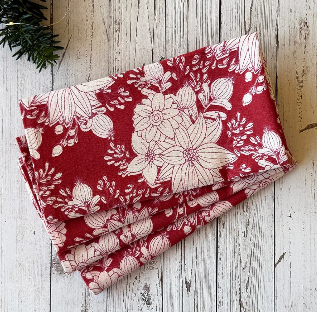 Poinsettia Flower, Napkin S/4