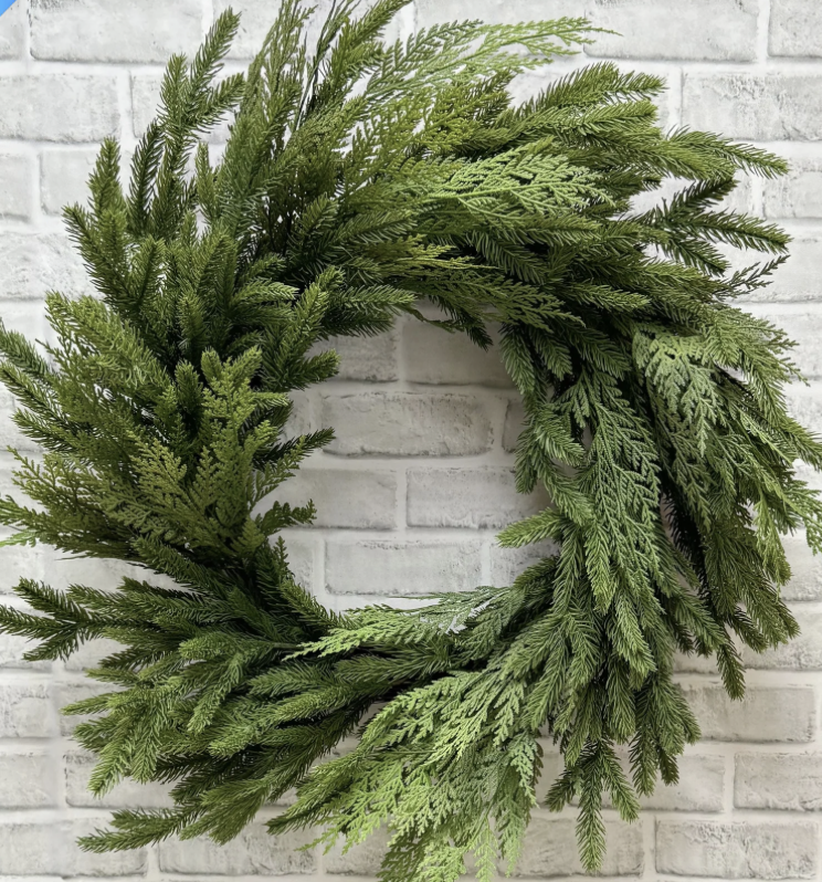 Fresh Touch Wreath With Natural Backing